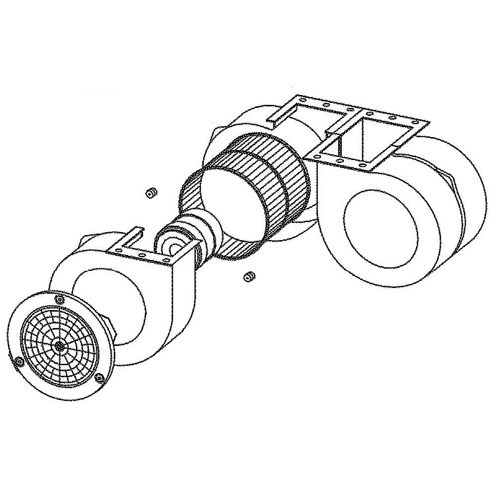 Part #wb26X31755, Ge Range Hood Blower Assembly (Replaces Wb26X10258) / 1.00 x 1.00 x 1.00
