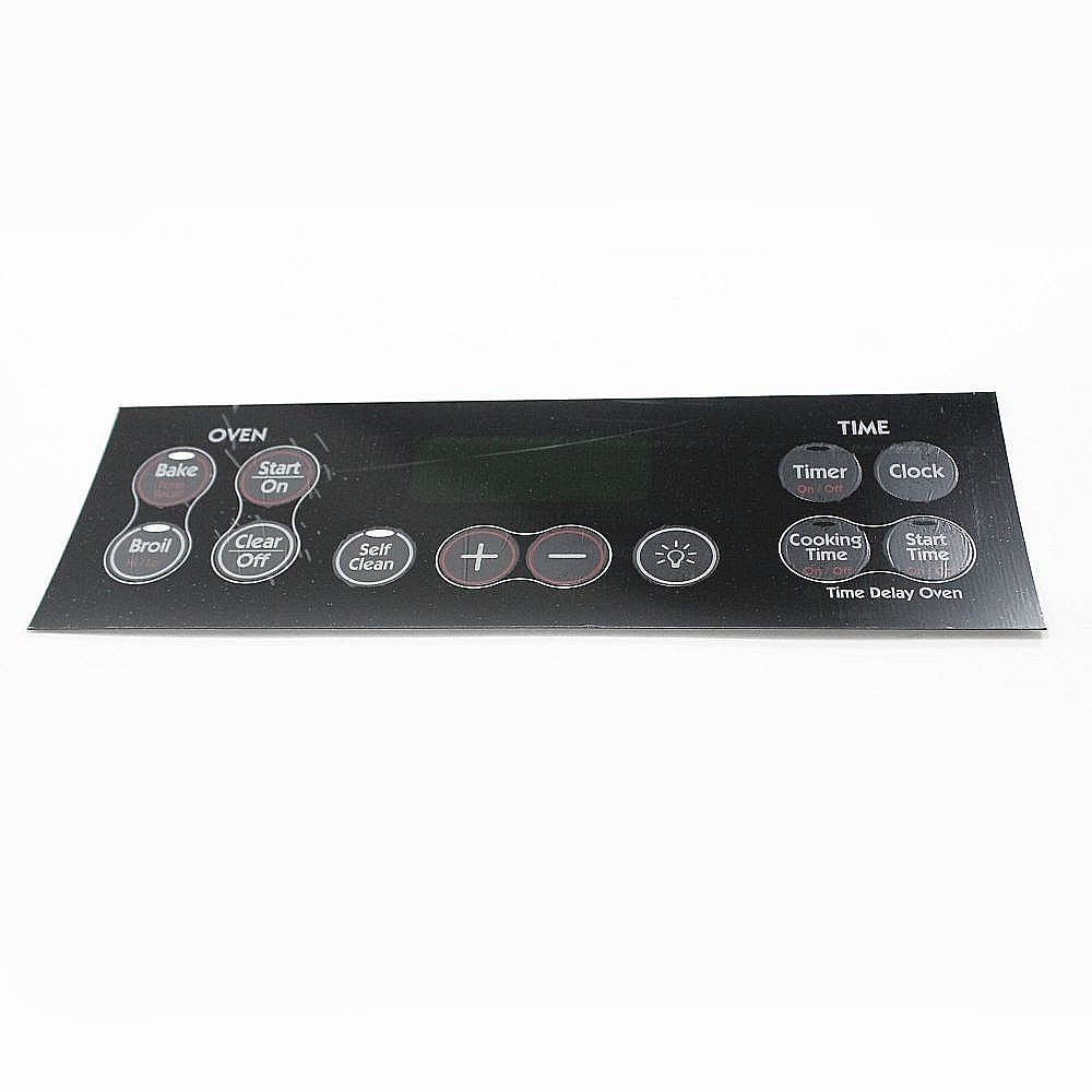 Part #wb27K10118, Range Oven Control Overlay / 12.50 x 8.00 x 0.10