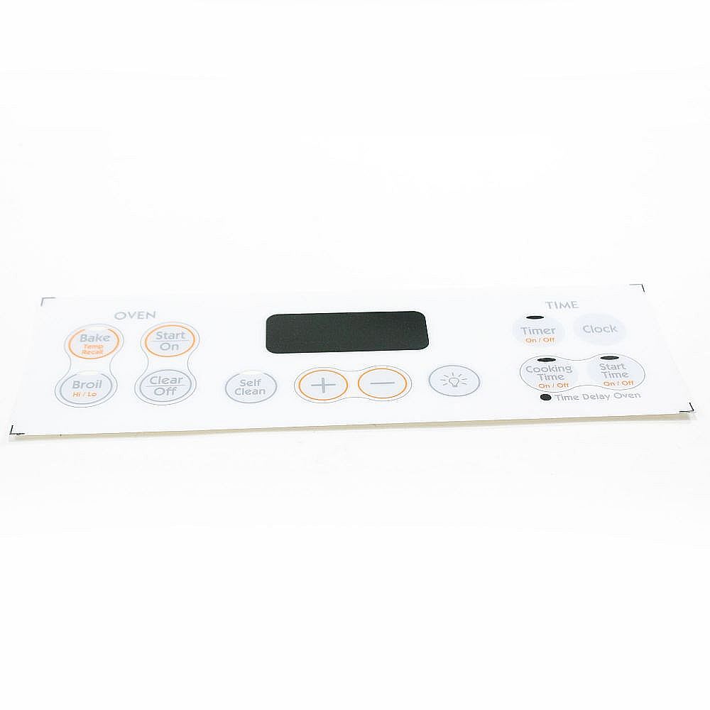 Part #wb27K10170, Ge Range Control Panel Overlay / 14.30 x 9.50 x 0.10