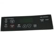 Range Control Panel Overlay for GE JBP22BK3WH - Part WB27K10188