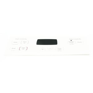 Range Oven Control Overlay (white) WB27K10266