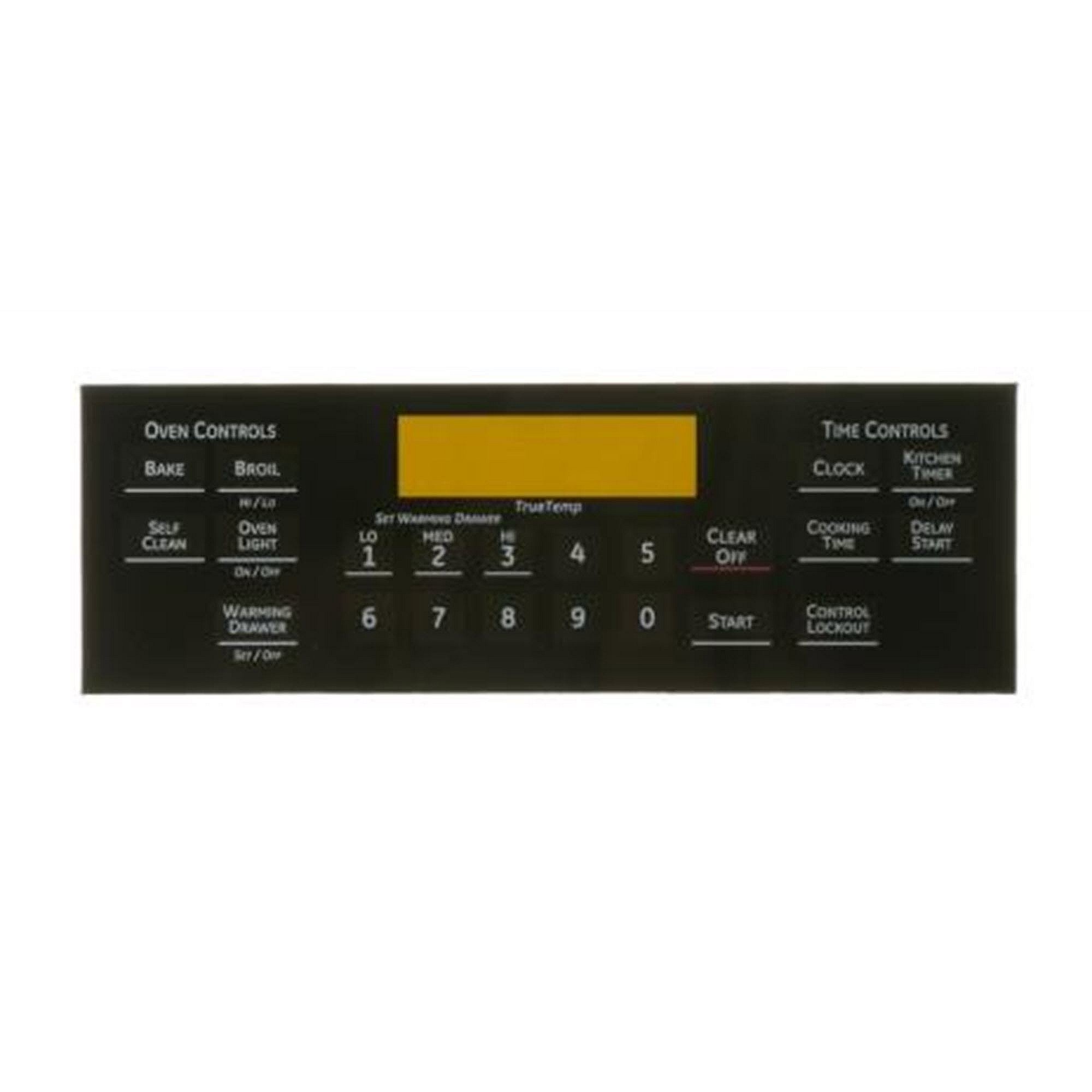 Part #wb27K10277, Range Control Panel Overlay / 14.00 x 9.50 x 0.10