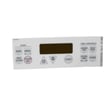 Range Oven Control Overlay (white) for GE JGSP23BEY1BB - Part WB27T10042