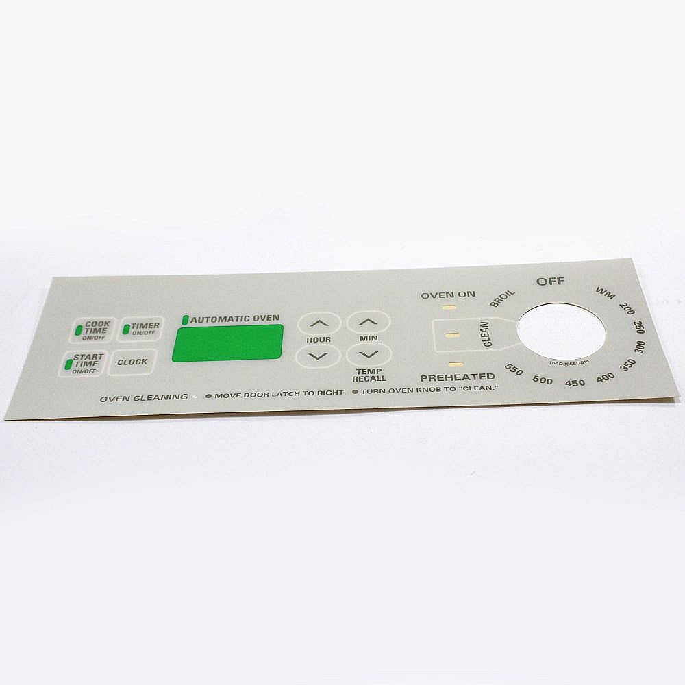 Kenmore Part #wb27T10320, Clock Plate | 14.00 x 8.00 x 0.10