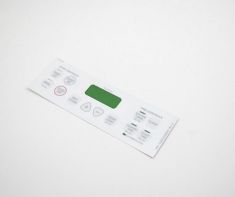 Part #wb27T10515, Range Control Panel Faceplate / 1.00 x 8.00 x 0.40