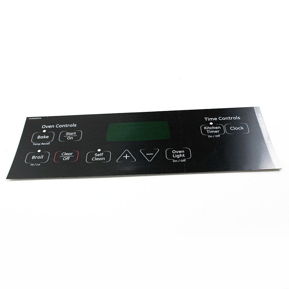Part #wb27T11013, Range Control Panel Overlay / 12.50 x 8.00 x 0.10