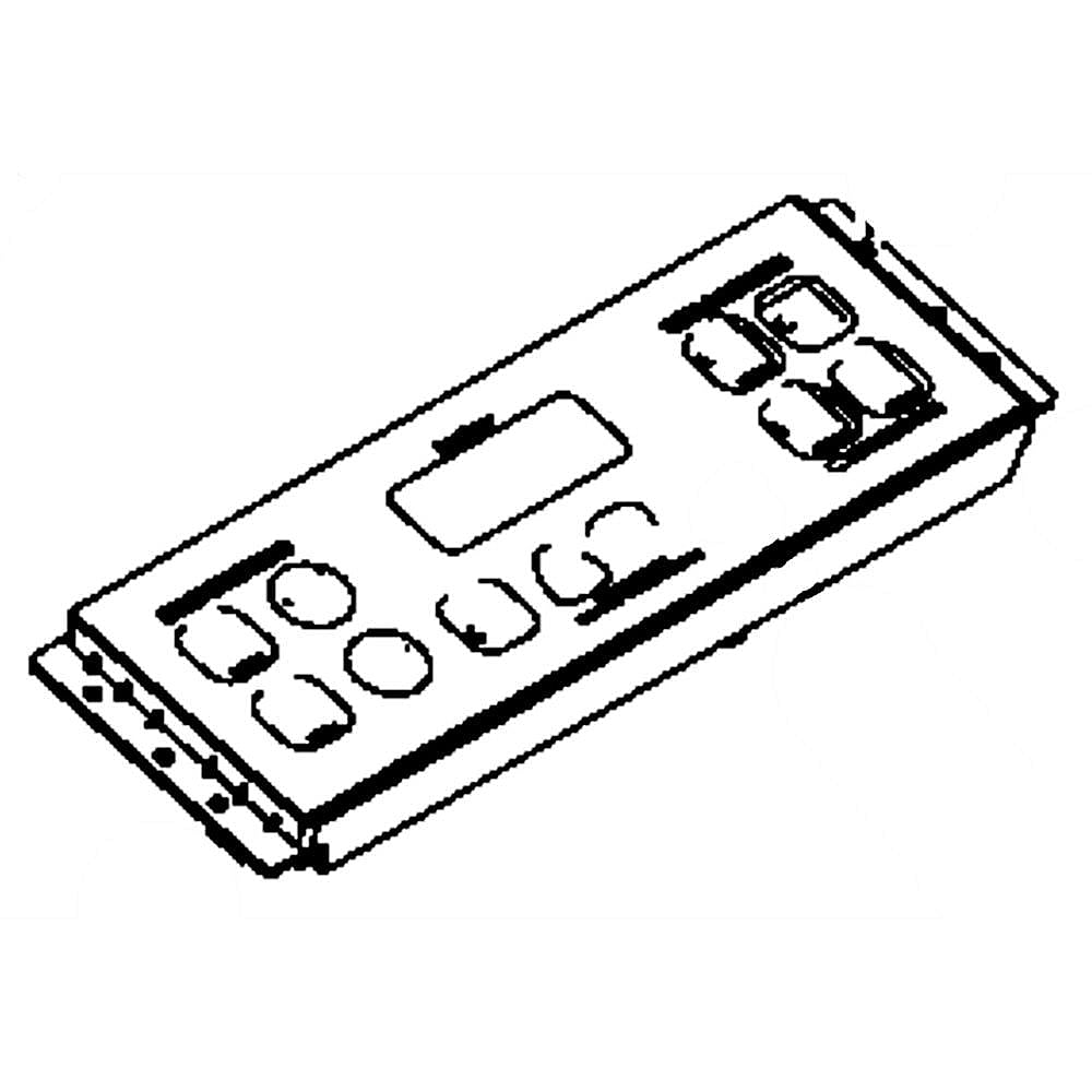 Part #wb27T11096, Range Oven Control Faceplate / 14.00 x 9.50 x 0.10