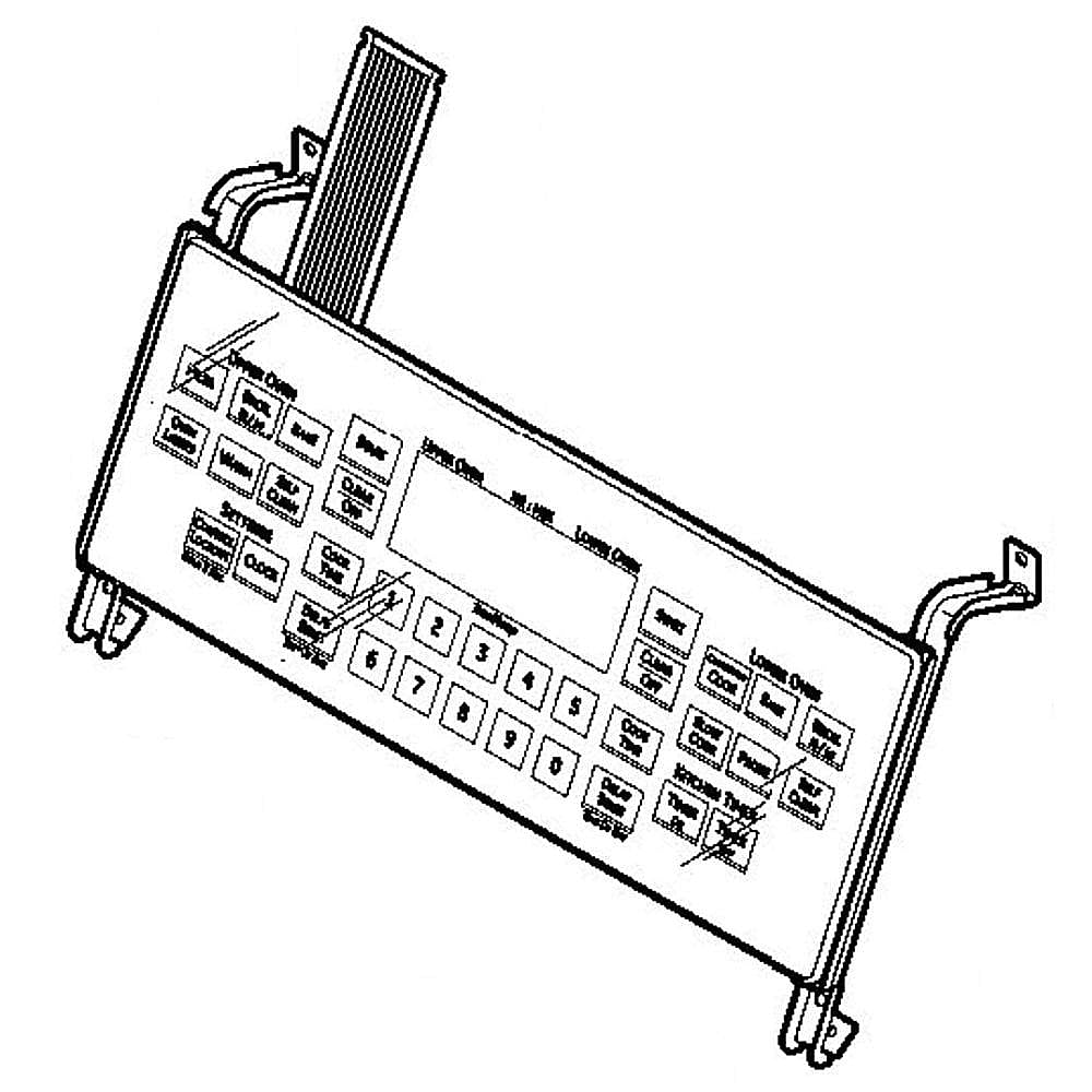 GE Part #wb27T11146, Ran Touch Control Panel | 18.00 x 12.00 x 6.80