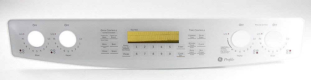 GE Part #wb27T11222, Ran Touch Control Panel (White) | 32.80 x 10.40 x 4.90