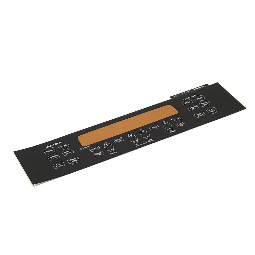 Part #wb27T11233, Wall Oven Control Faceplate / 22.00 x 8.00 x 0.10