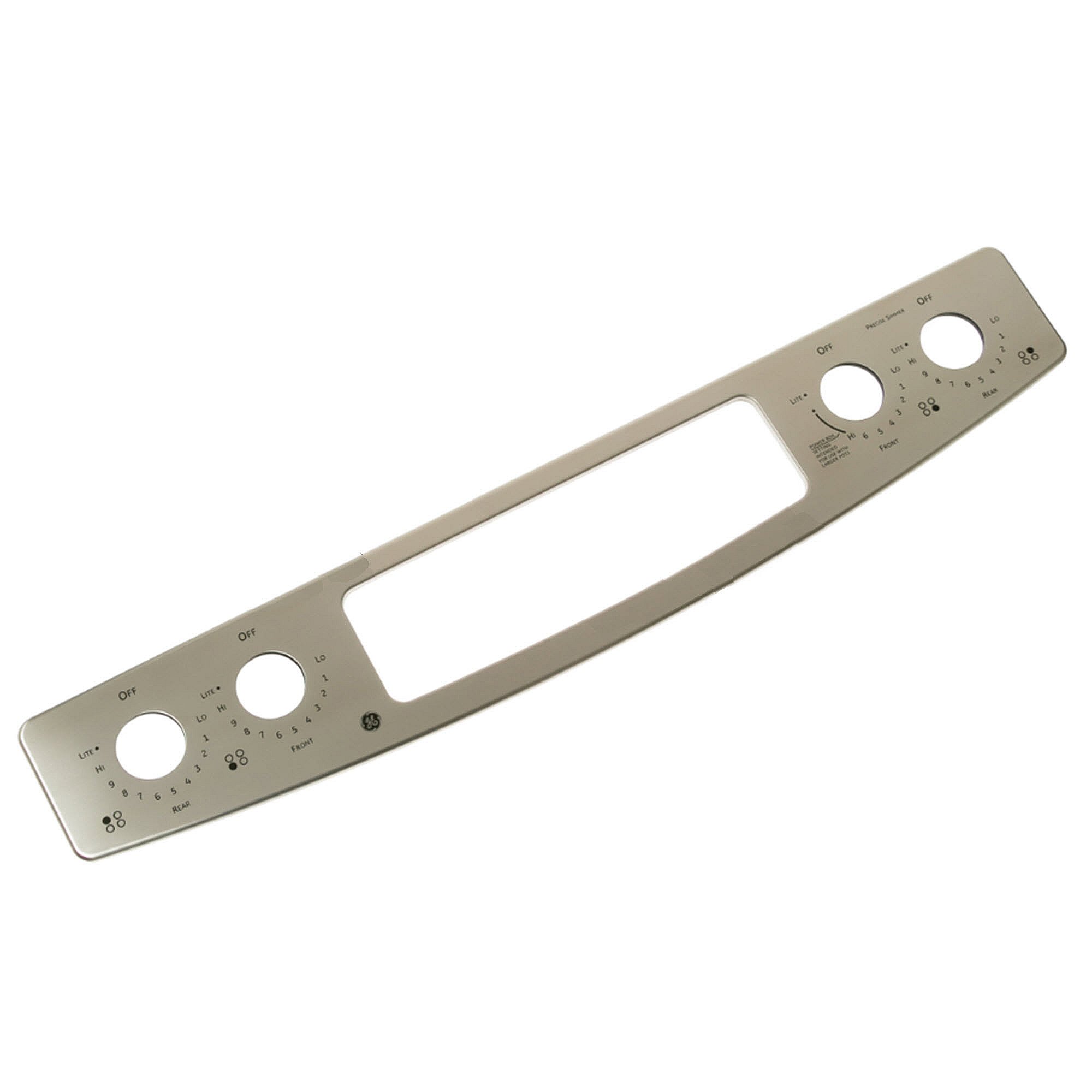 Part #wb27T11405, Ge Range Control Panel Insert / 31.80 x 7.90 x 3.40