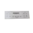 Range Oven Control Overlay (white) for GE JB250DF1WW - Part WB27T11512
