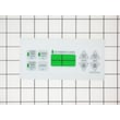 Range Oven Control Overlay (white) for GE JBP78BY2 - Part WB27X10058