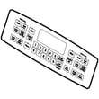 Oven Faceplate for GE JCB850SF1SS - Part WB27X20023