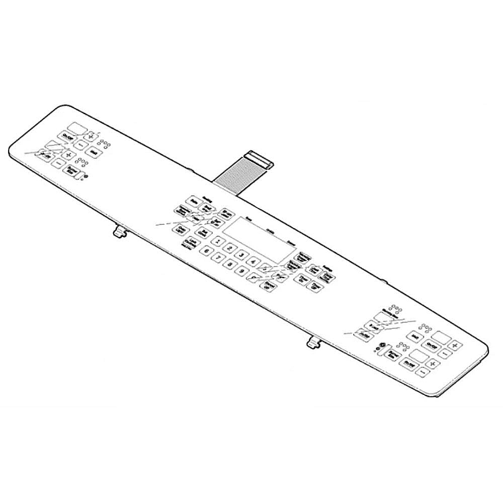 Part #wb27X21438, Range Touch Control Panel / 32.90 x 10.50 x 4.90