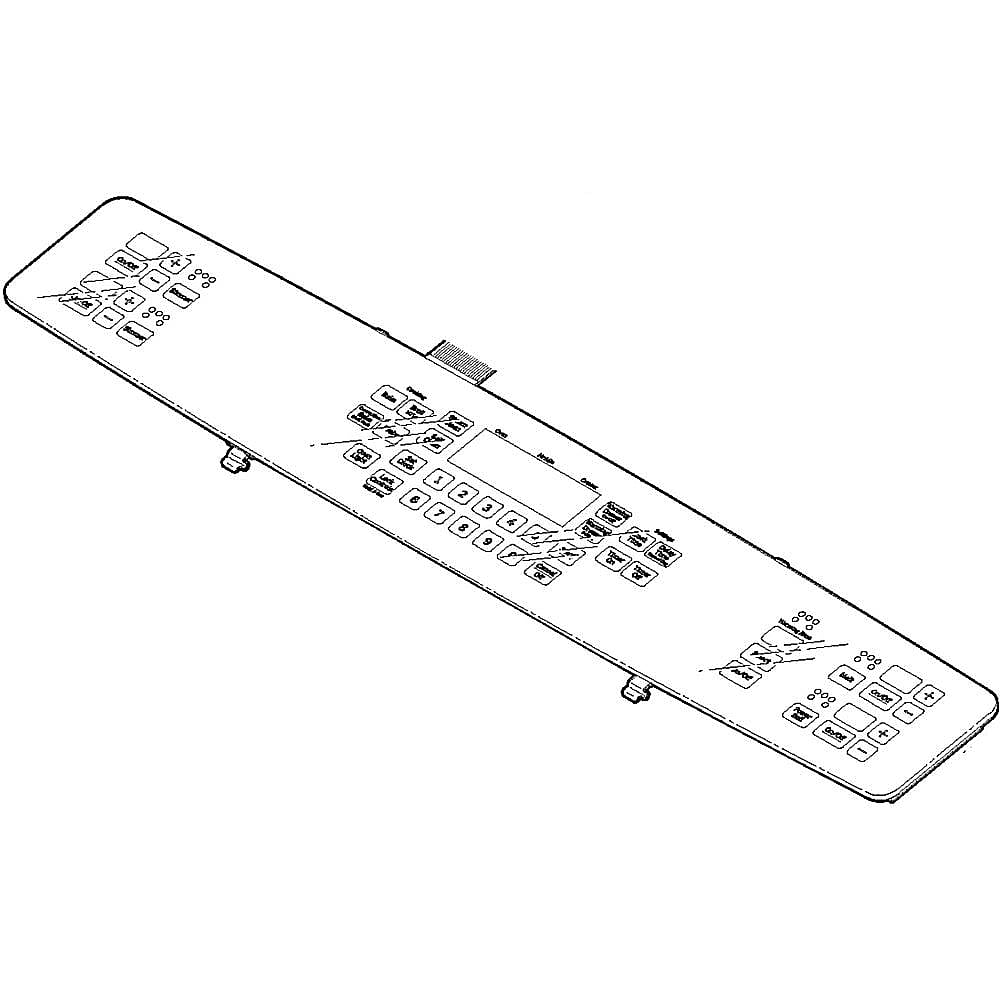 Part #wb27X21439, G.e. Range Touch Control Panel / 33.00 x 10.30 x 5.00
