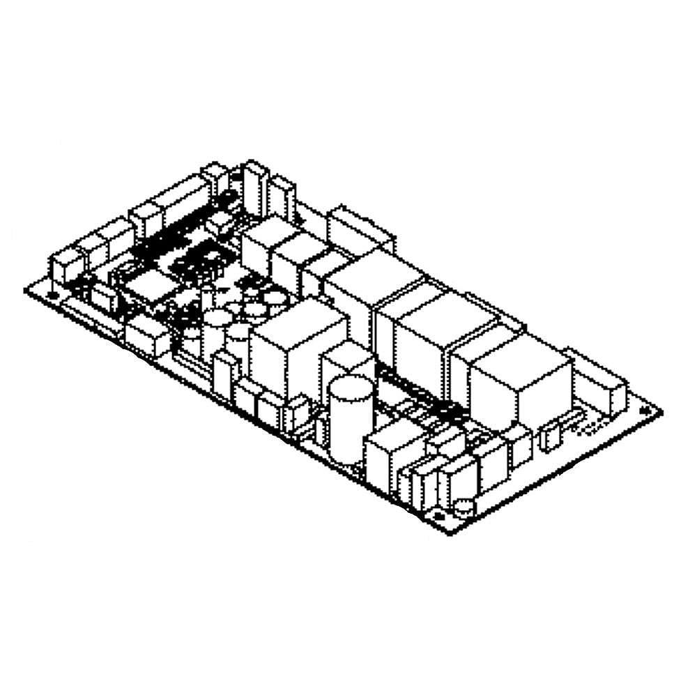 GE Part #wb27X25552, Wall Oven Relay Control Board | 11.10 x 7.40 x 2.70
