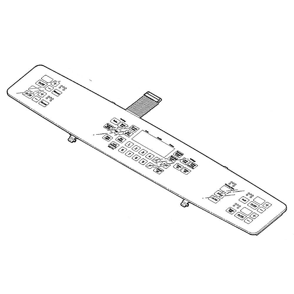 Part #wb27X25771, Range Touch Control Panel / 32.90 x 10.30 x 5.10