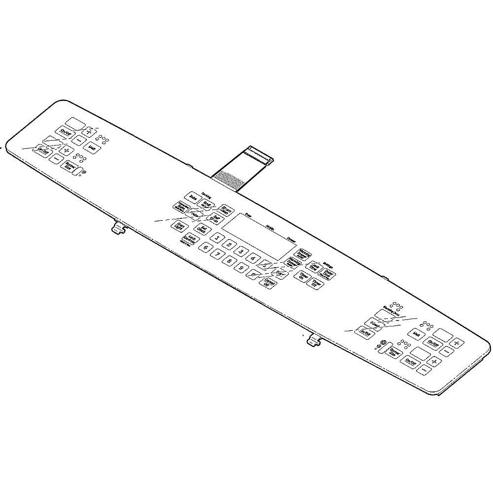 Part #wb27X25800, Range Touch Control Panel / 5.00 x 10.40 x 4.90