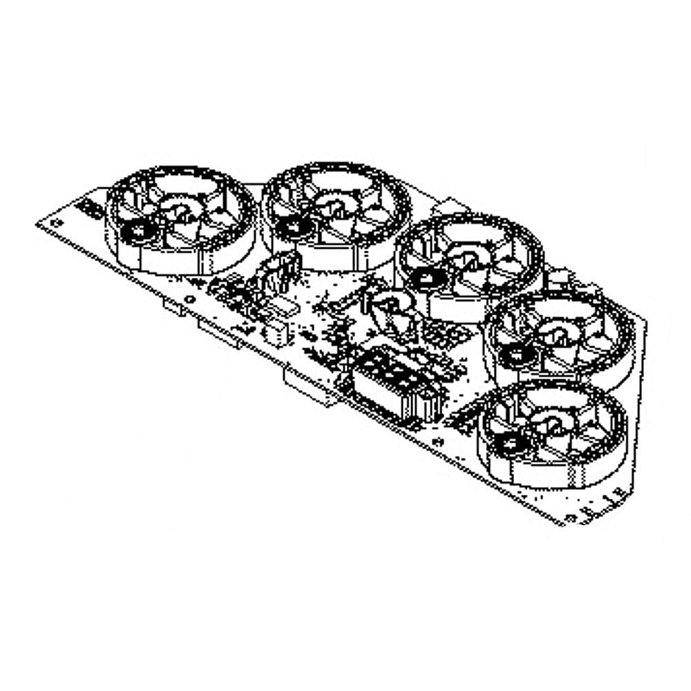 Part #wb27X26854, Cooktop Display Board / 14.70 x 6.50 x 5.90
