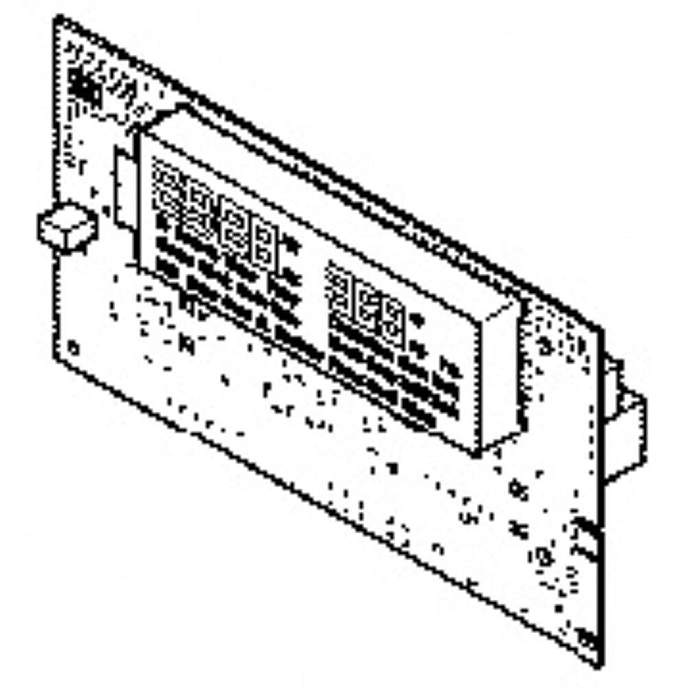 Part #wb27X29602, Wall Oven Control Board And Overlay (White) / 11.10 x 7.40 x 2.80