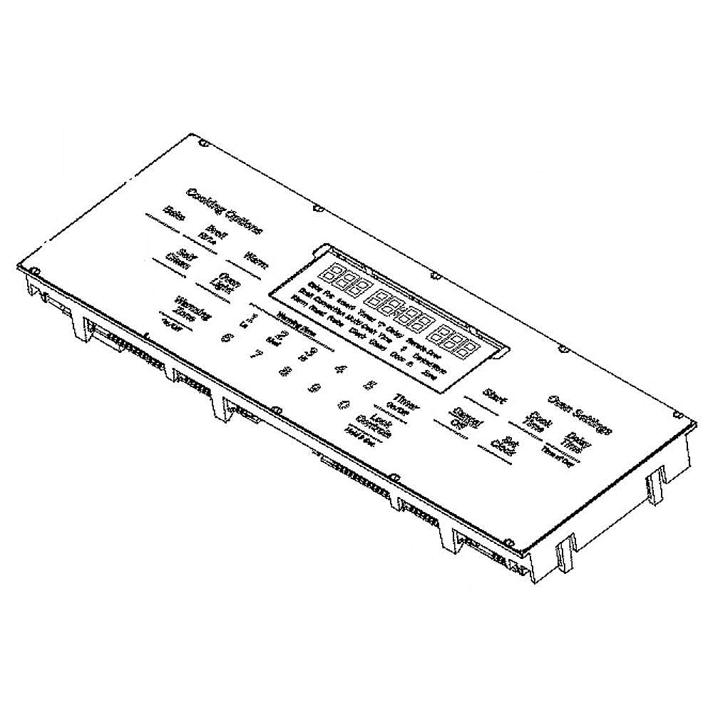 Part #wb27X33141, Range Oven Control Board And Overlay (Replaces Wb27X32146, We04X10181)