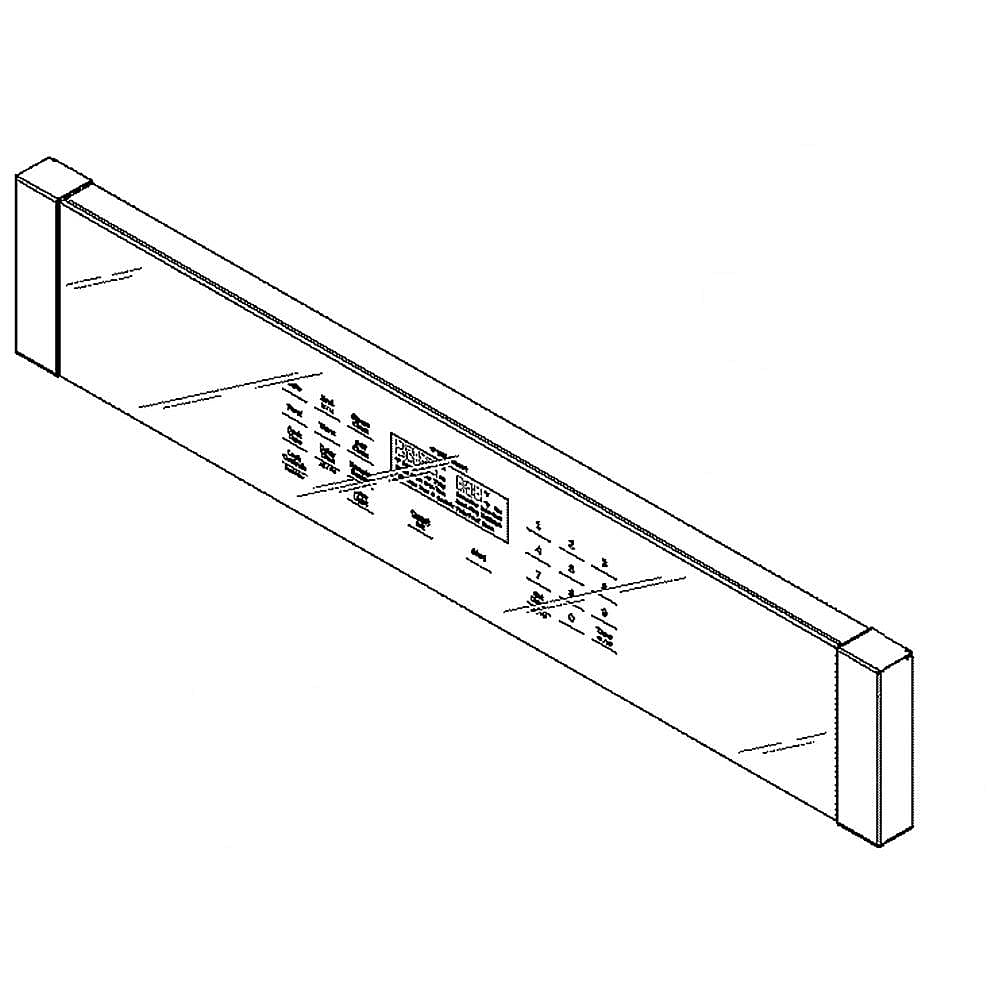 Part #wb27X39809, Wall Oven Control Panel Assembly (Replaces Wb27X32822)