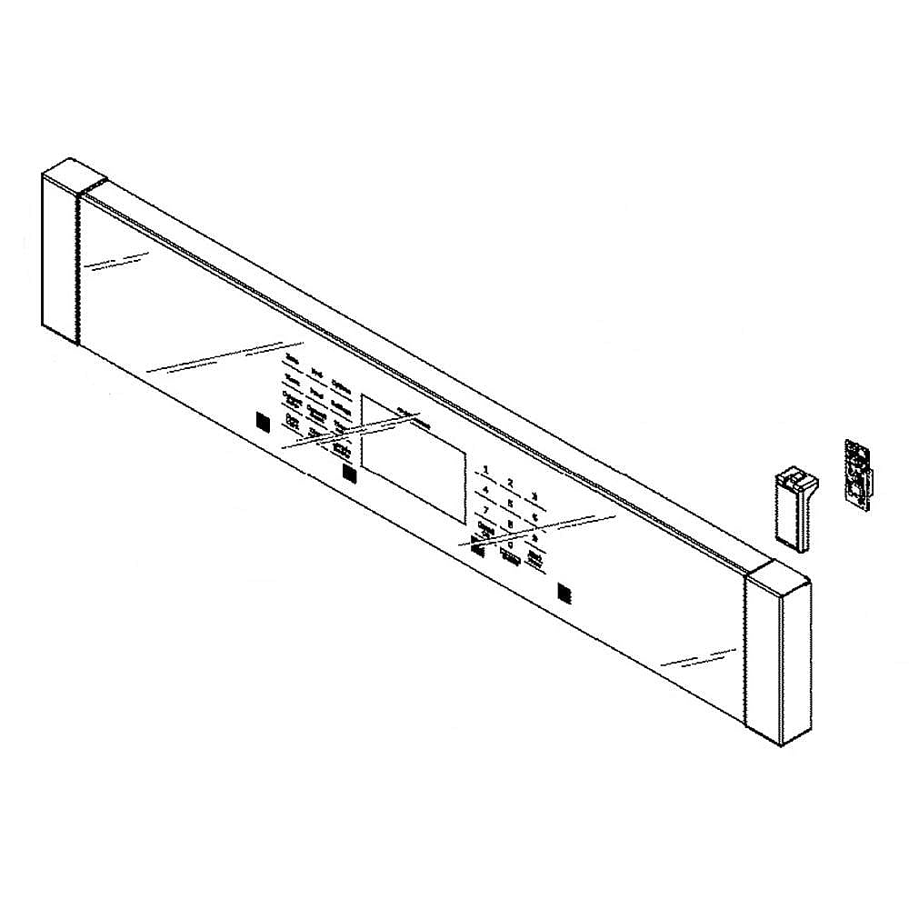 Part #wb27X39817, Wall Oven Touch Control Panel (Replaces Wb27X32887)