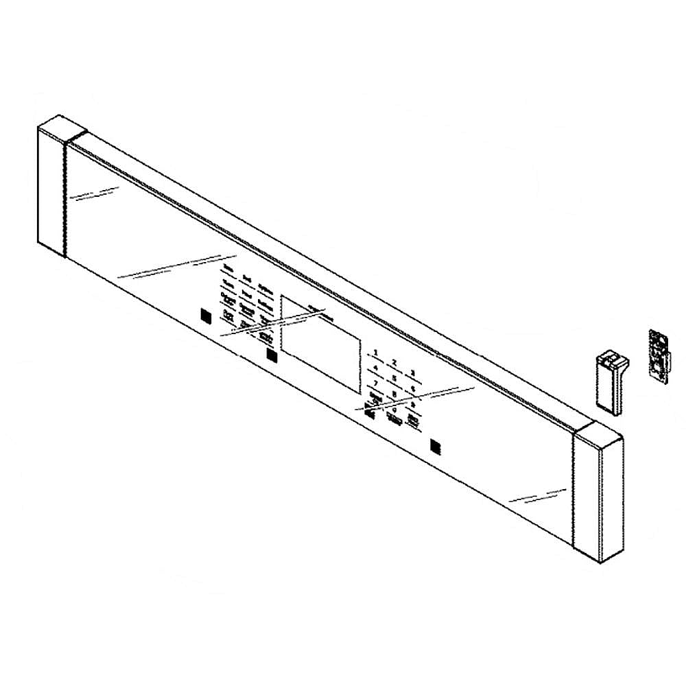 Wall Oven Control Panel and Overlay