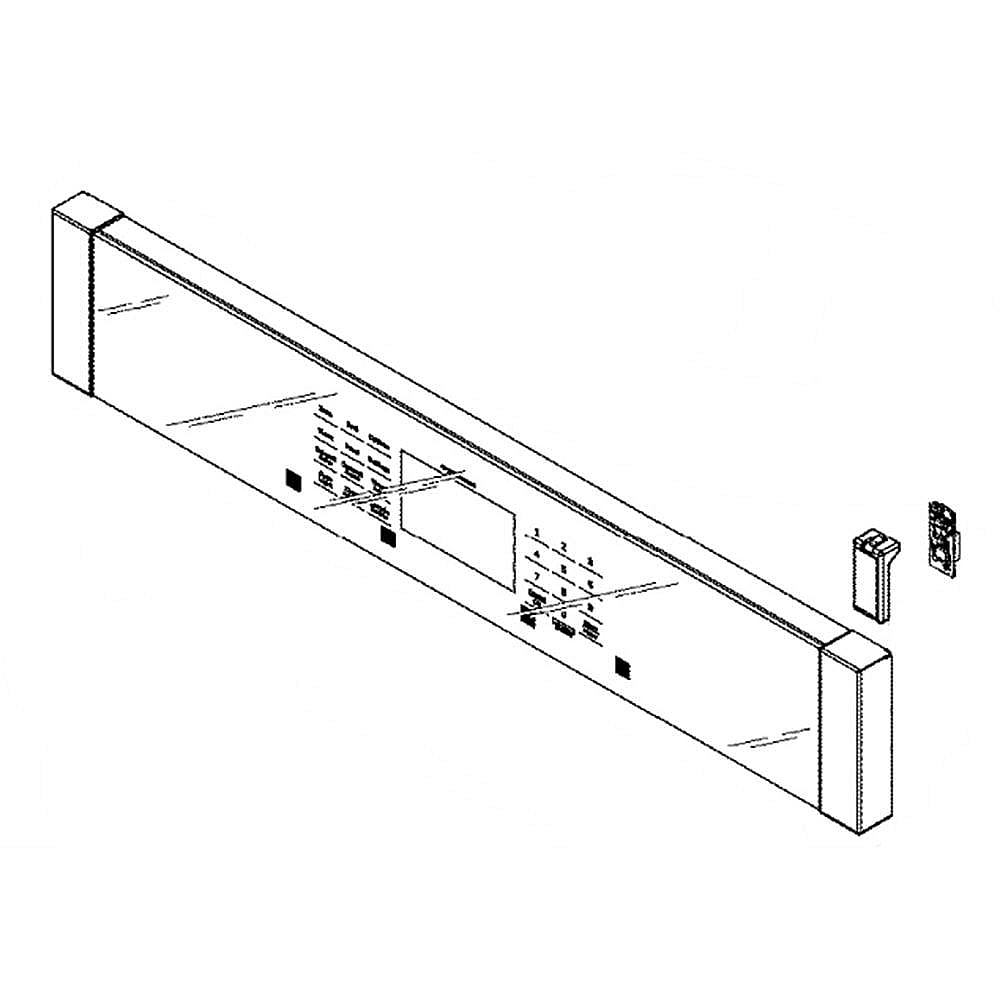 Wall Oven Touch Control Panel Assembly