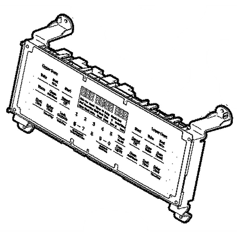 GE Part #wb27X33125, Ran Oven Control Board And Overlay | 12.00 x 5.00 x 2.50