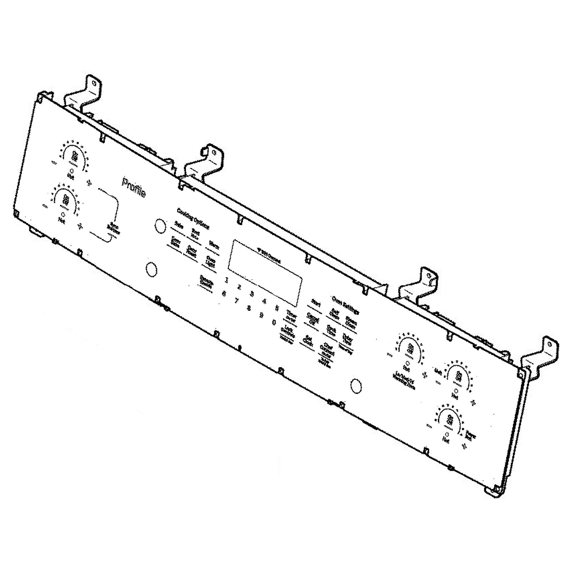 Part #wb27X33134, Oven Control And Overlay Asm / 32.00 x 16.00 x 4.30