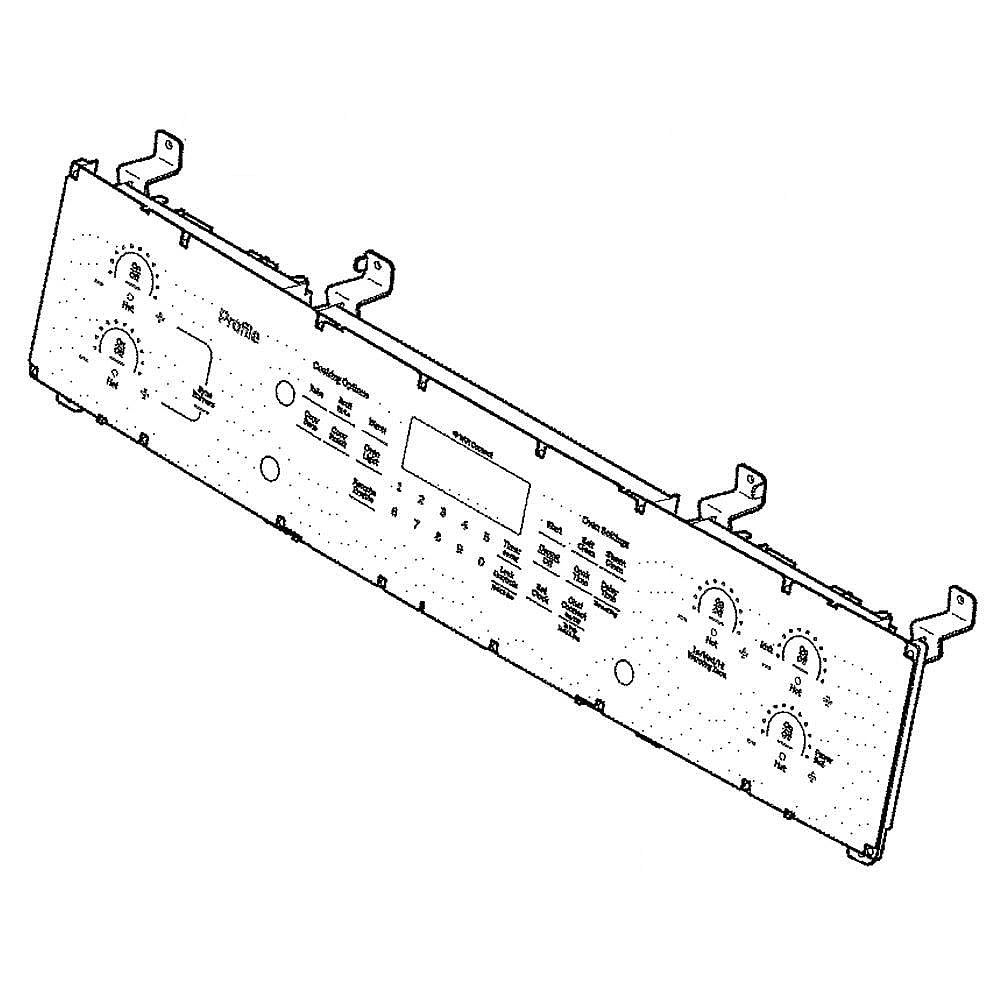 Part #wb27X33136, Range Oven Control Board And Overlay (Replaces Wb27X28648, Wb27X32160)