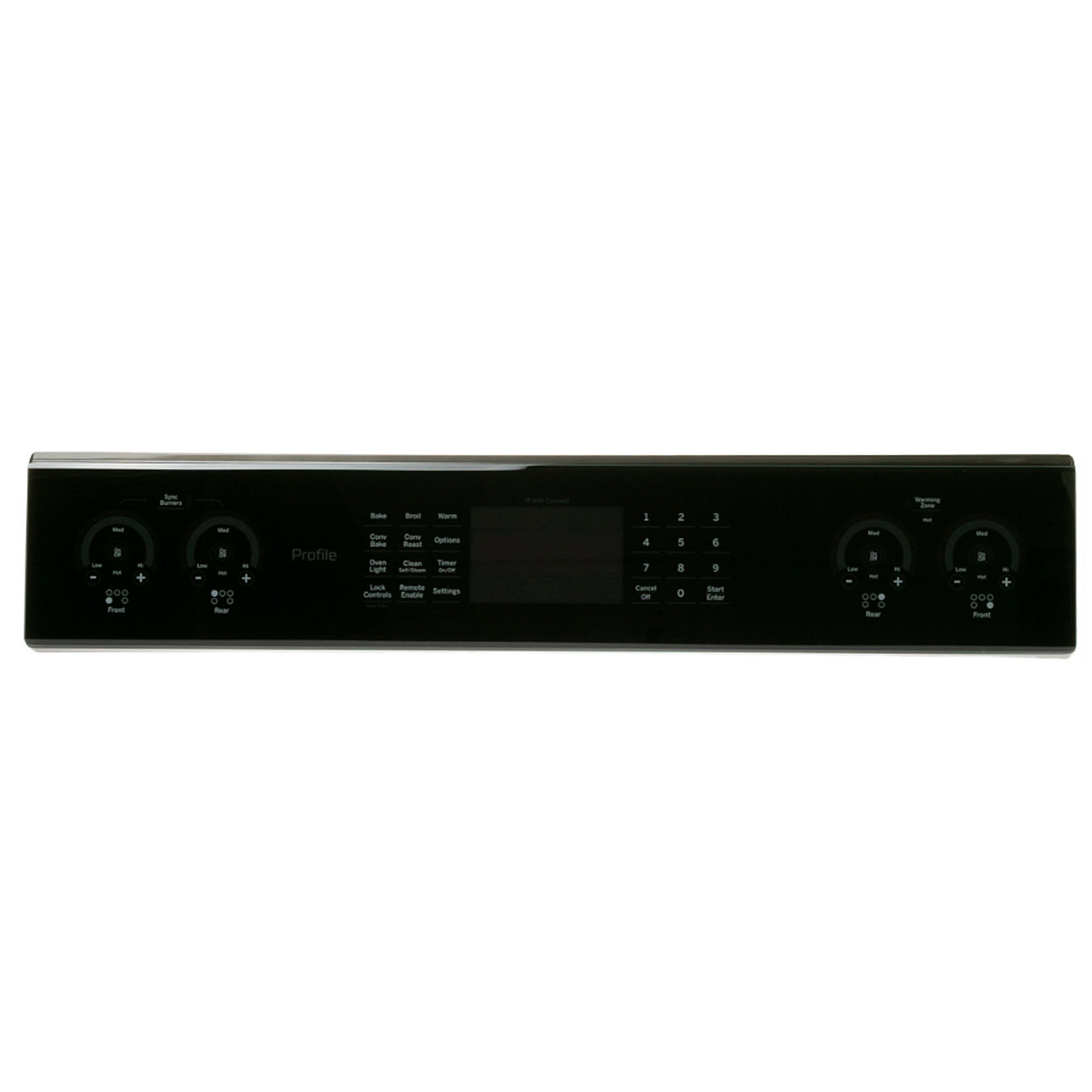 Part #wb27X38750, Ge Black Stainless Control Panel