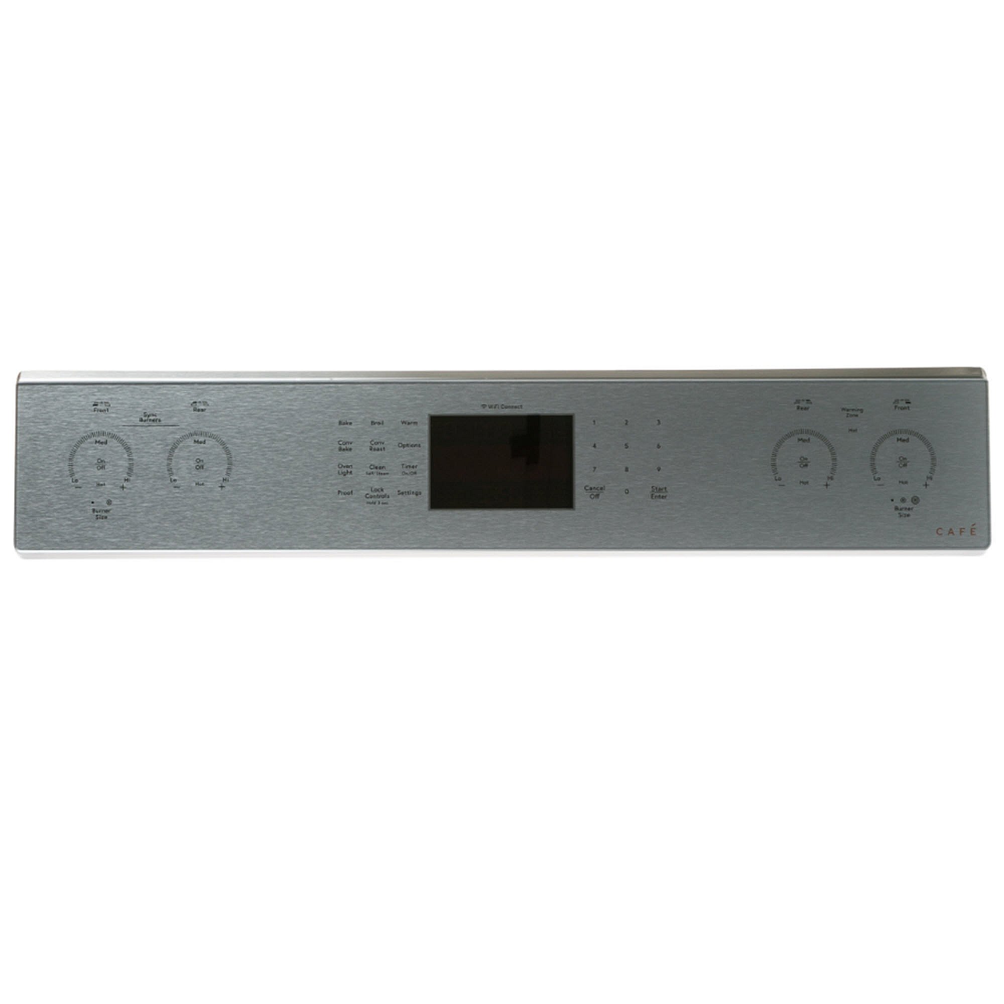 Part #wb27X40487, Stainless Control Panel Overlay W/ Wifi Board