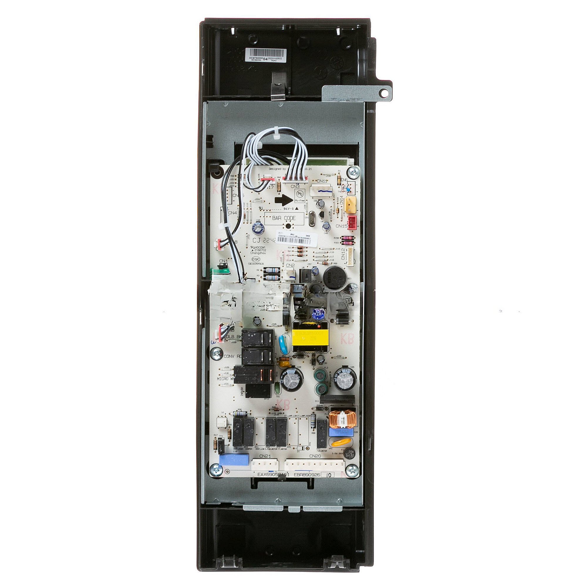 Part #wb27X42488, Ge Microwave Electronic Control Board And Panel Assembly