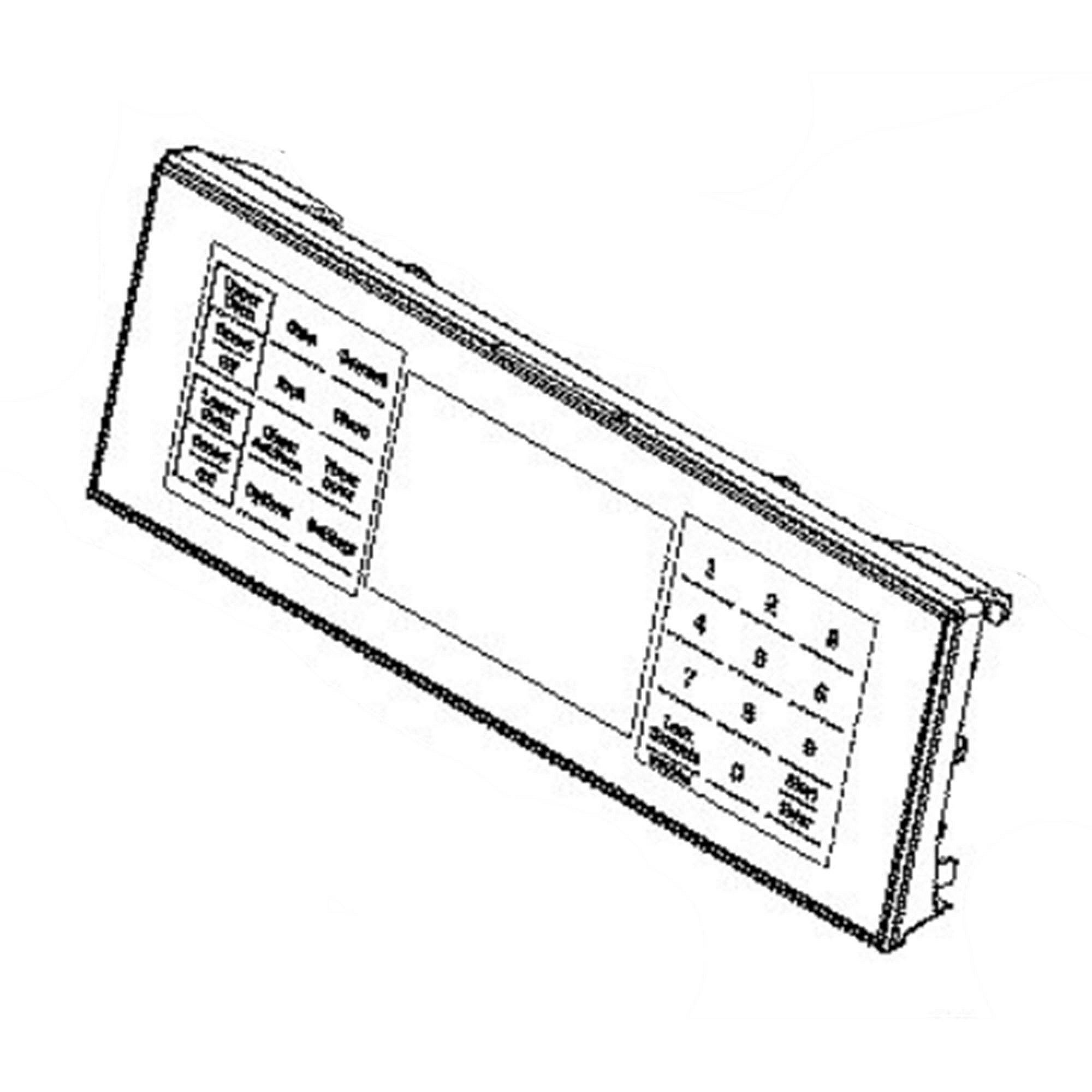 Part #wb27X45670, Glass & Touch Board Assembly