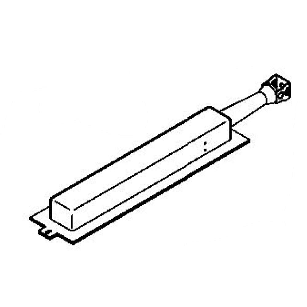 GE Part #wb28K10654, Ran Small Oven Broil Burner | 21.40 x 9.10 x 3.10