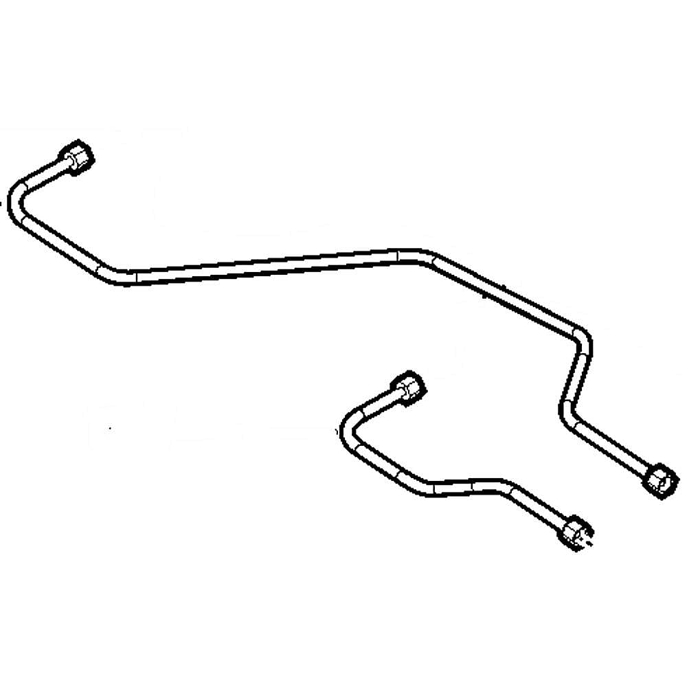 GE Part #wb28T10103, Burner Tube | 11.30 x 6.00 x 1.40