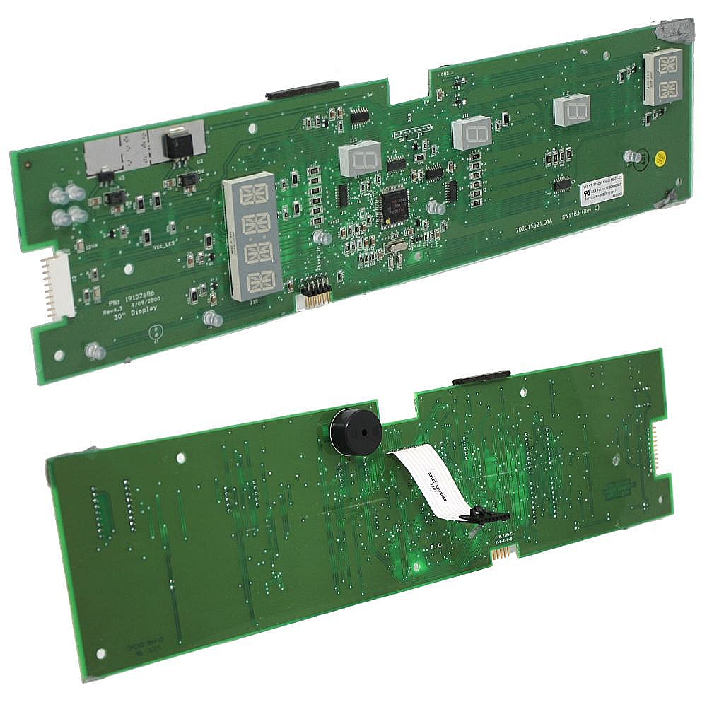 Part #wb29T10017, Cooktop Display Board / 17.00 x 5.70 x 2.90
