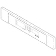 Wall Oven Control Panel for GE ZET3058BH3BB - Part WB29T10067