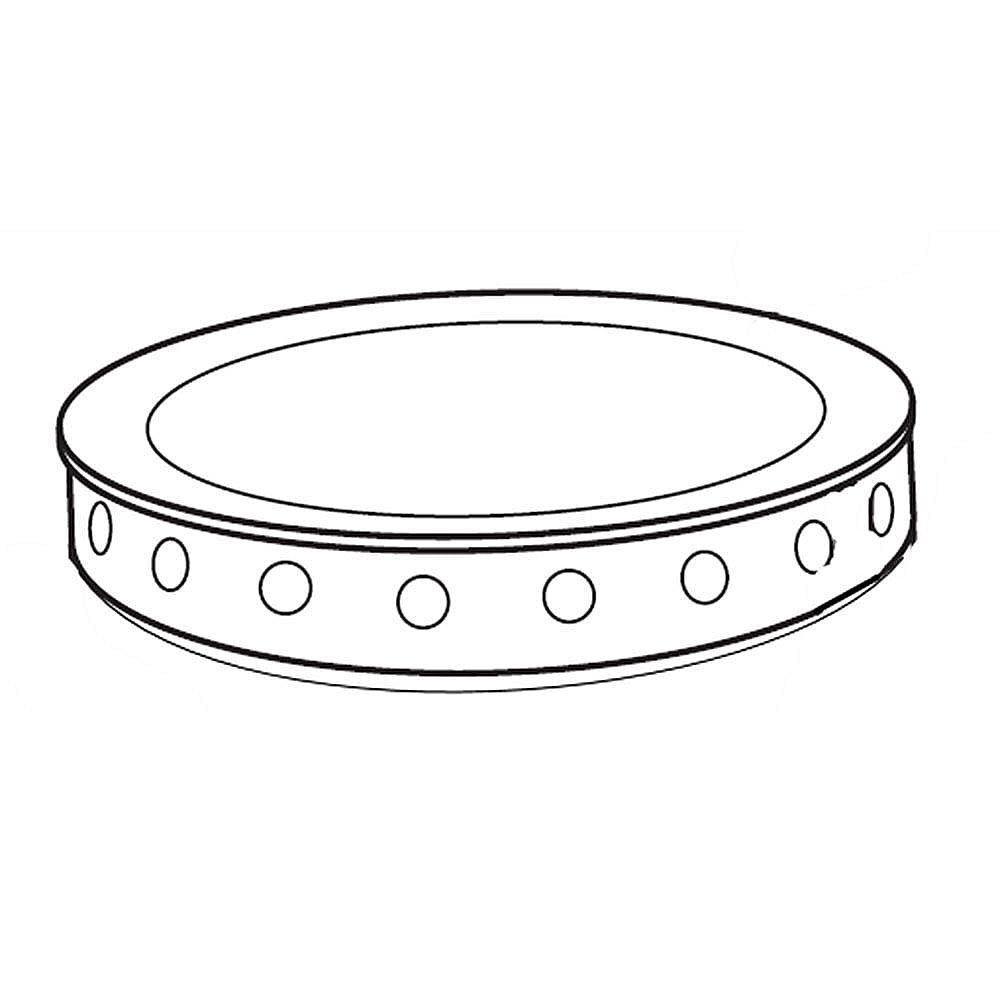 Part #wb29X28276, Cooktop Burner Cap, Inner / 9.30 x 5.30 x 0.80