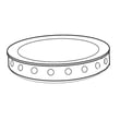 Cooktop Burner Cap, Inner WB29X28276