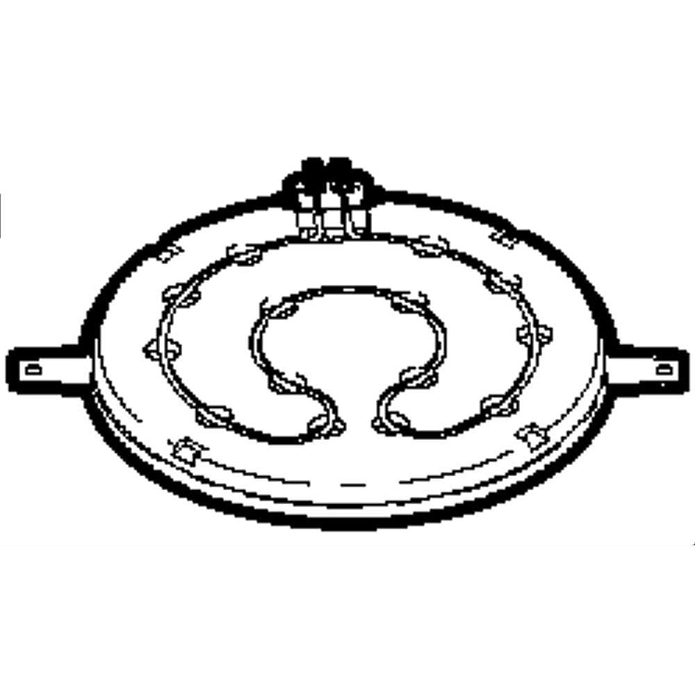 Part #wb30X10035, Warming Element / 9.10 x 9.30 x 6.20