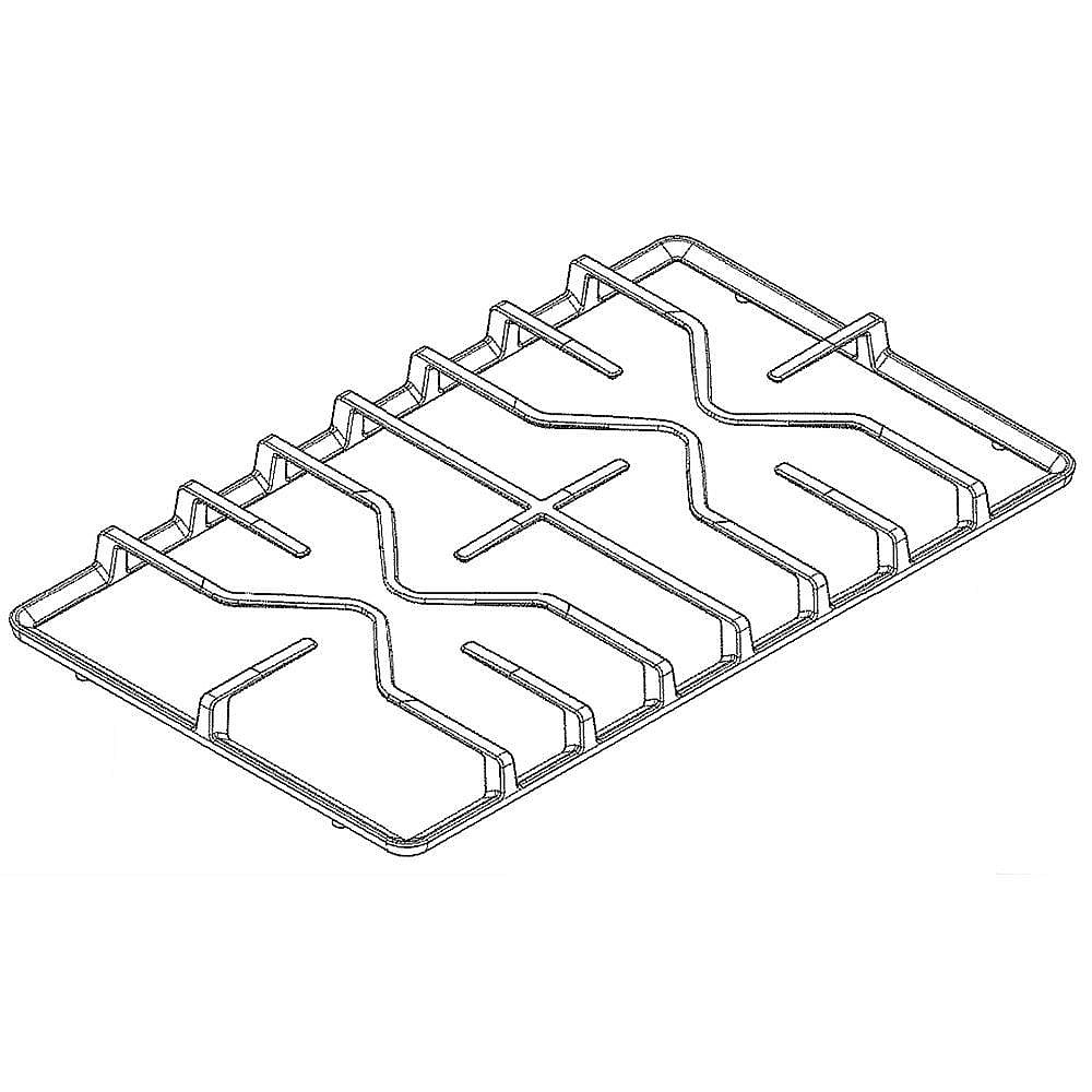 GE Part #wb31X29298, Cooktop Burner Grate | 21.70 x 15.20 x 3.60