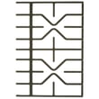Top Grate for GE JGBS61DP4BB - Part WB31X36584