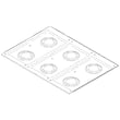 Range Main Top for GE CGU366SEH1SS - Part WB32X30409