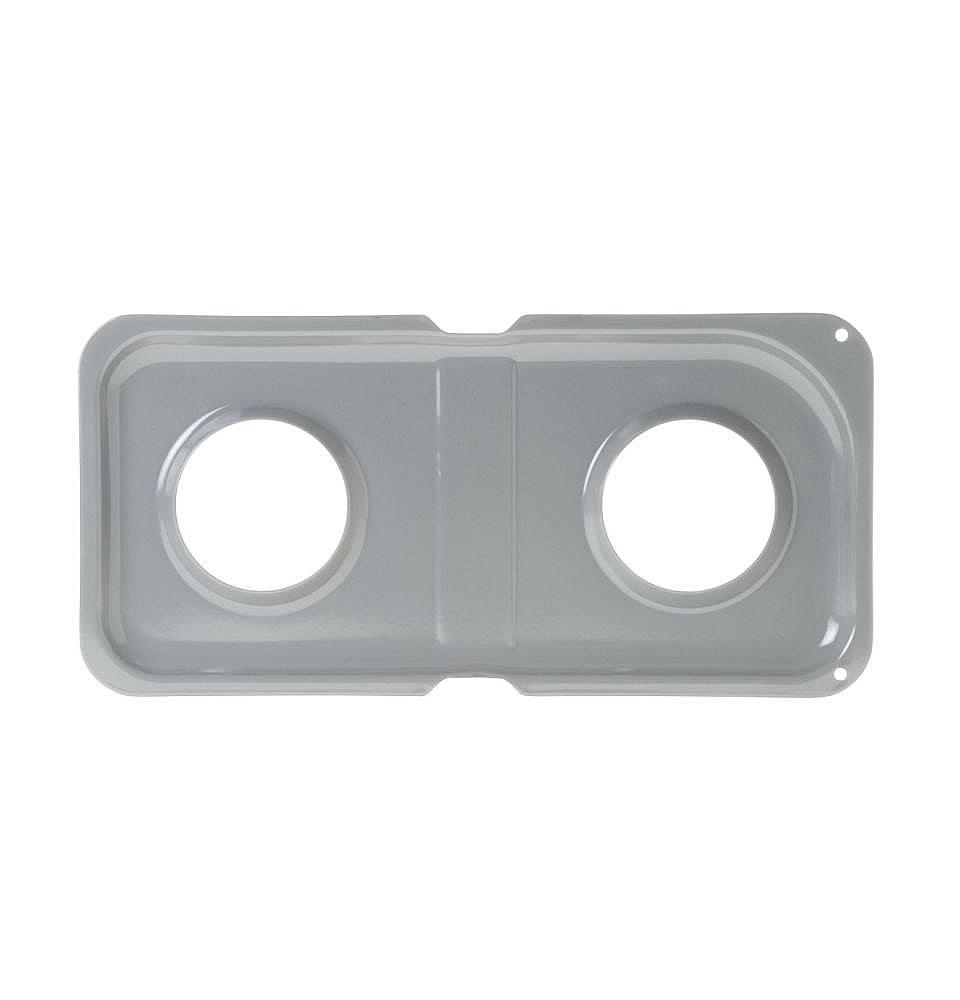 GE Part #wb34K10014, Ran Drip Pan, Left (Gray) | 19.00 x 11.30 x 0.90