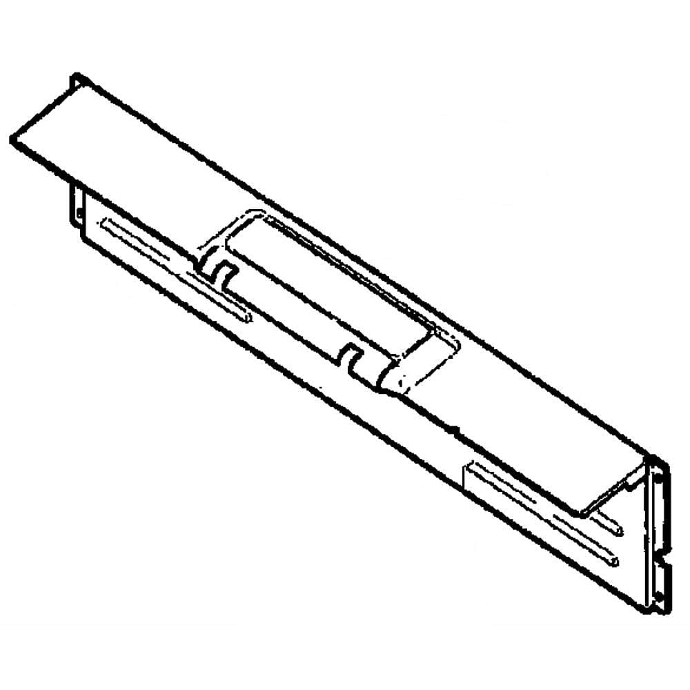 GE Part #wb34K10062, Cover Back L | 33.20 x 10.40 x 6.10