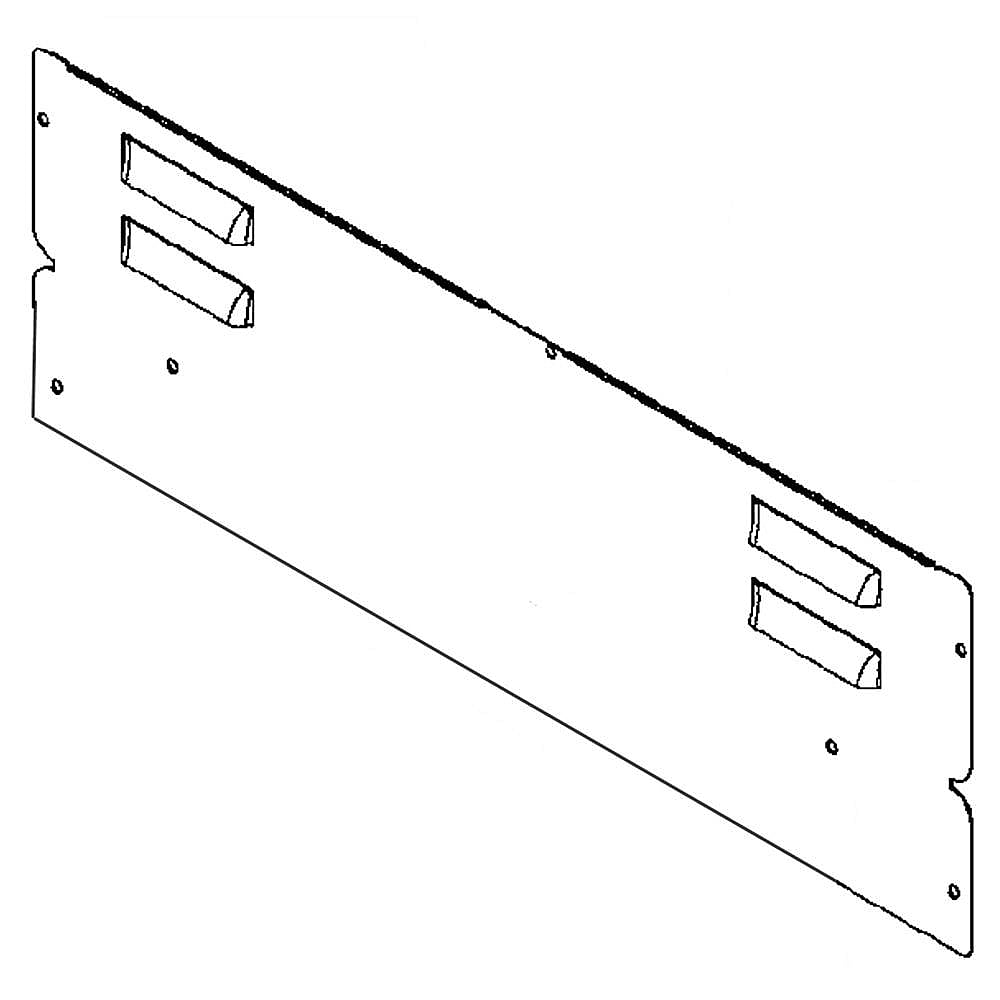 Part #wb34K10074, Complete Backguard / 25.30 x 12.30 x 2.30